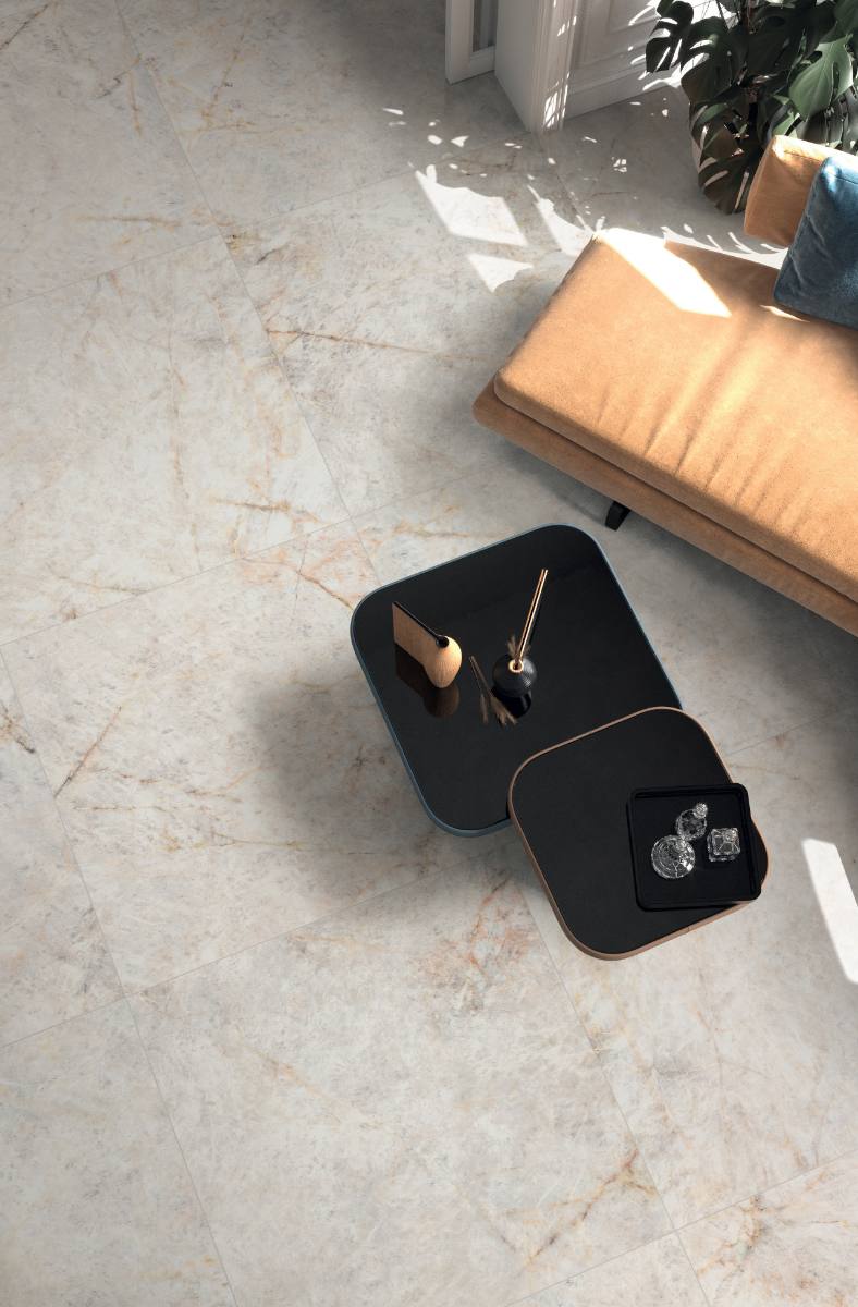 Marble effect porcelain tiles ABK Sensi Gems Crystal, 60x120 cm, 8.5 mm, natural matt, slip-resistant R10 – 3