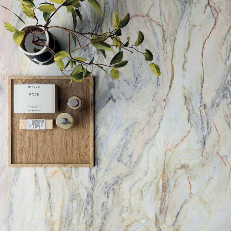 Marble effect porcelain tiles ABK Sensi Nuance Quarzite Fusion, 60x120 cm, 8.5 mm, natural matt, slip-resistant R10 – 3
