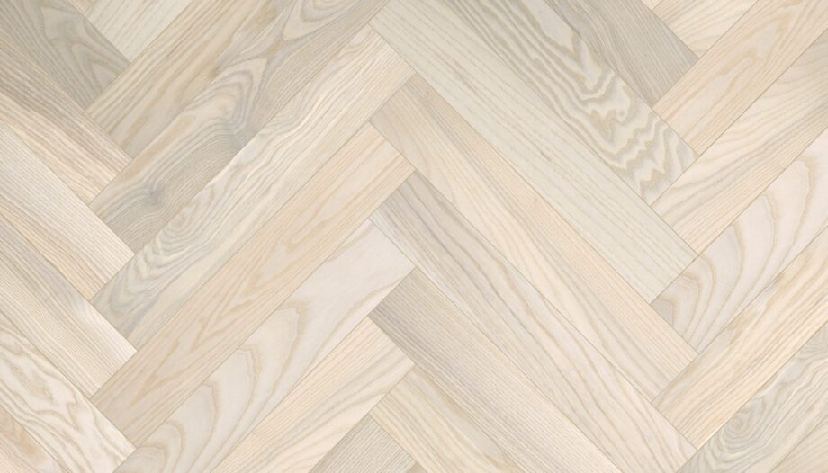 Ash Herringbone Flooring Esta Elegant Nordic 700 mm extra matt lacquered – close-up Ash Herringbone Flooring Esta Elegant Nordic 700 mm extra matt lacquered – 2