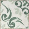 189208-1 Valencia hüdroplaadi mustriga portselanplaat Dune Antiga Barraquetes Verde, 20x20 cm, 9 mm, roheline