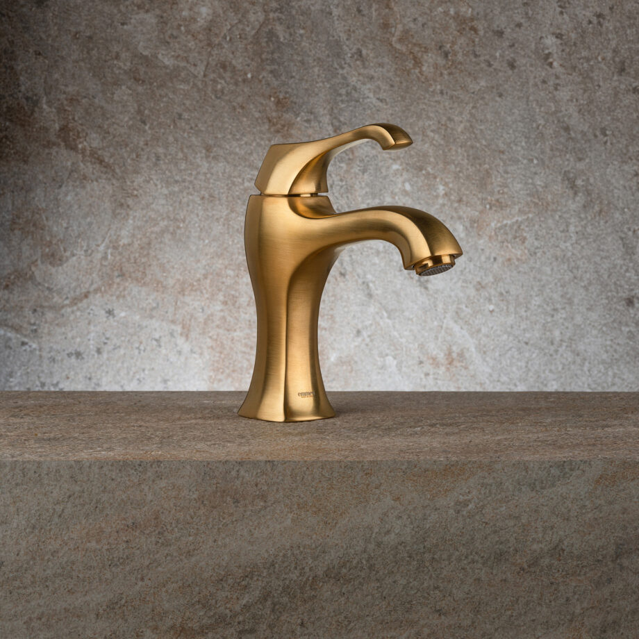 Basin mixer Emmevi Ares 76003 with pop-up waste, brushed gold Basin mixer Emmevi Ares 76003 with pop-up waste – 4