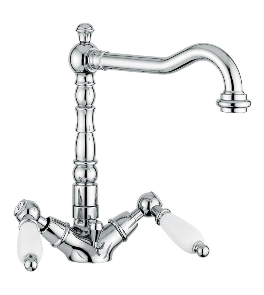 Basin mixer Emmevi Decò Ceramic 121613 with pop-up waste, chrome Basin mixer Emmevi Decò Ceramic 121613 with pop-up waste