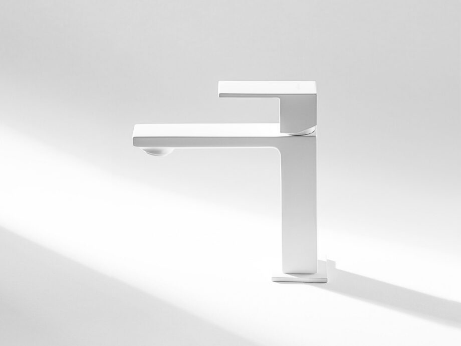 Basin mixer Emmevi Gea 26003 with click-clack waste, matt white, closed lever Basin mixer Emmevi Gea 26003 with click-clack waste – 5
