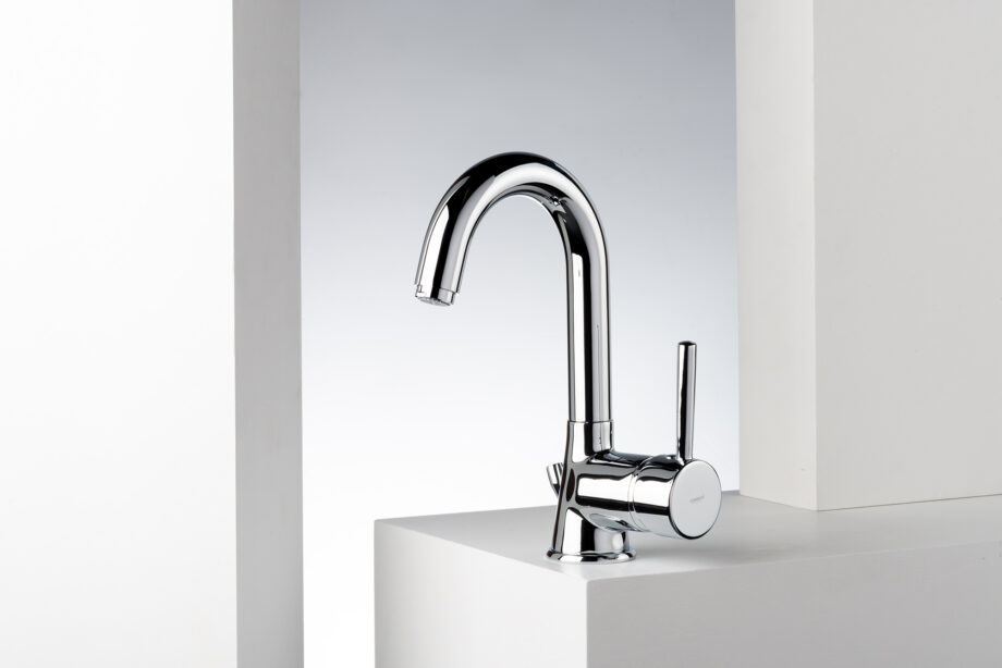Basin mixer Emmevi Piper 45073 with pop-up waste – view 2 Basin mixer Emmevi Piper 45073 with pop-up waste – 2