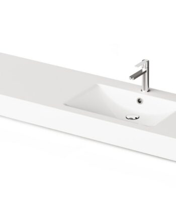 Basin with Vanity Top PAA LONG STEP 150, bowl left