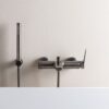 Bath mixer Emmevi Altura 34001, brushed black chrome, mixer + shower set Bath mixer Emmevi Altura 34001 – 4