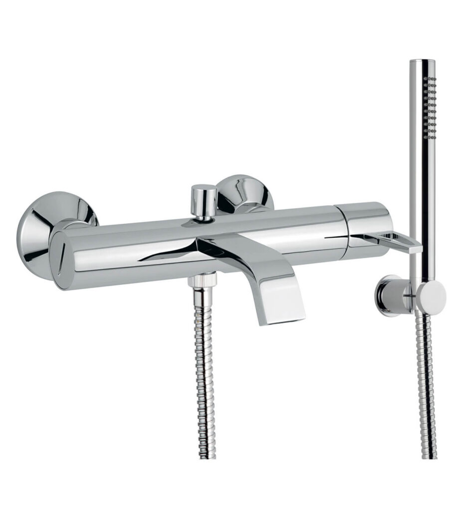 Bath mixer Emmevi Minù 83001, chrome, holed lever, mixer + shower set Bath mixer Emmevi Minù 83001 – 4