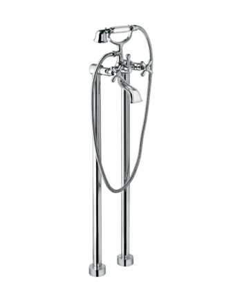 Bath mixer on floor columns Emmevi Decò Classic 1201128 with hand shower
