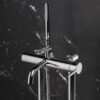 Bath mixer on floor columns Emmevi Filobrass 8500128 with hand shower – view 2 Bath mixer on floor columns Emmevi Filobrass 8500128 with hand shower – 2