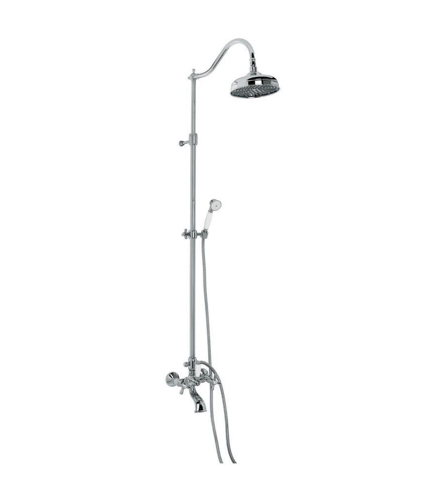 Bath shower column with mixer Emmevi Decò Old 1261118, chrome Bath shower column with mixer Emmevi Decò Old 1261118