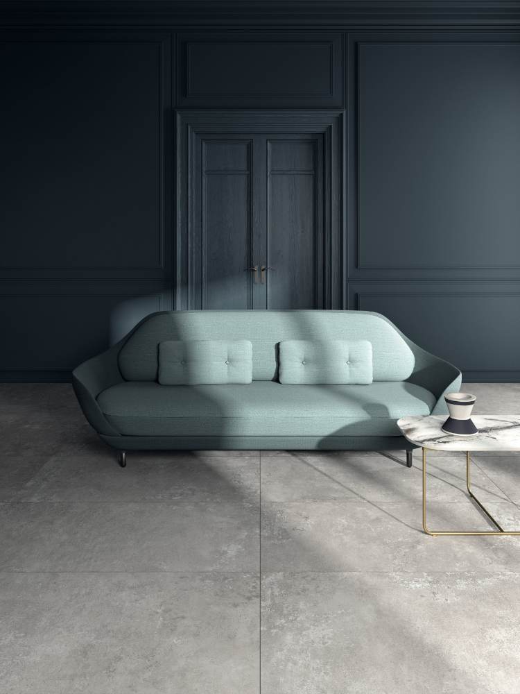 Concrete effect porcelain floor tile ABK Ghost Grey, 60x120 cm, 8.5 mm, natural matt, slip-resistant R10 – 4