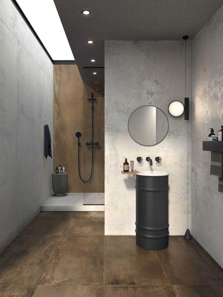 Concrete effect porcelain floor tile ABK Ghost Ivory, 60x120 cm, 8.5 mm, natural matt, slip-resistant R10 – 4