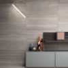 Concrete effect decorative porcelain tile ABK LAB325 Form Ash, 60×120 cm, 8.5 mm, relief, matt – view 3 Concrete effect decorative porcelain tile ABK LAB325 Form Ash, 60x120 cm, 8.5 mm, relief, matt – 3