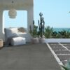 Concrete effect matt porcelain floor tile Tau Integra Graphite, 60x60 cm, 9 mm, graphite grey, R10, rectified – 2
