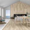 Concrete effect porcelain tile Tau Integra White, white – view 4 Concrete effect matt porcelain floor tile Tau Integra White, 30x60 cm, 9 mm, white, R10, rectified – 4