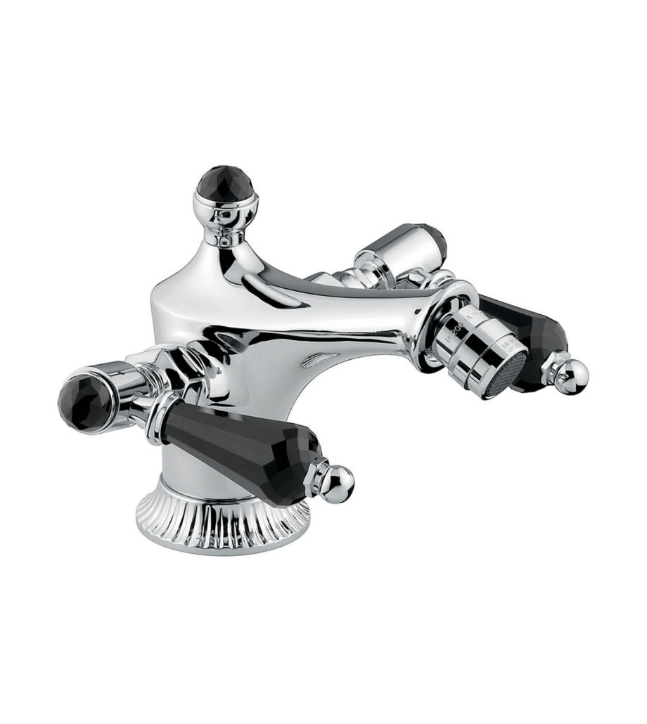 Bidet mixer Emmevi The One Atena 98004 with pop-up waste, chrome, with black crystal Bidet mixer Emmevi The One Atena 98004 with pop-up waste – 3