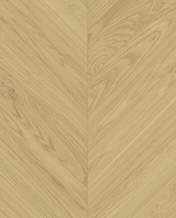 Chevron parquet oak, EstaParket, ab dazy, beveled, brushed, mat lacquer 5%