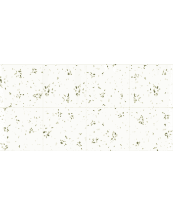 Colourful terrazzo-effect porcelain tile Dune Fragmenta Verde, 20x20 cm, 9 mm, hand-painted effect, Soft&Safe, R10
