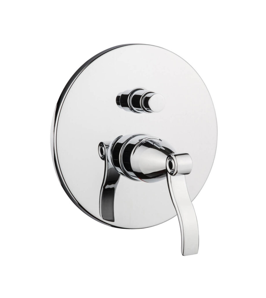 Concealed shower mixer Emmevi Abel 39019, 2 outlets, push-button, chrome Concealed shower mixer Emmevi Abel 39019, 2 outlets, push-button