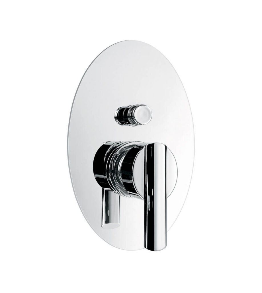 Concealed shower mixer Emmevi Elly 41019, 2 outlets, push-button, chrome Concealed shower mixer Emmevi Elly 41019, 2 outlets, push-button