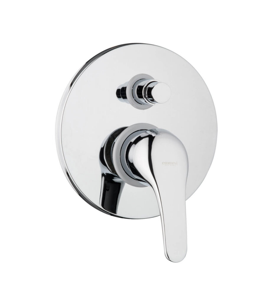 Concealed shower mixer Emmevi Giglio 8019, 2 outlets, push-button, chrome Concealed shower mixer Emmevi Giglio 8019, 2 outlets, push-button