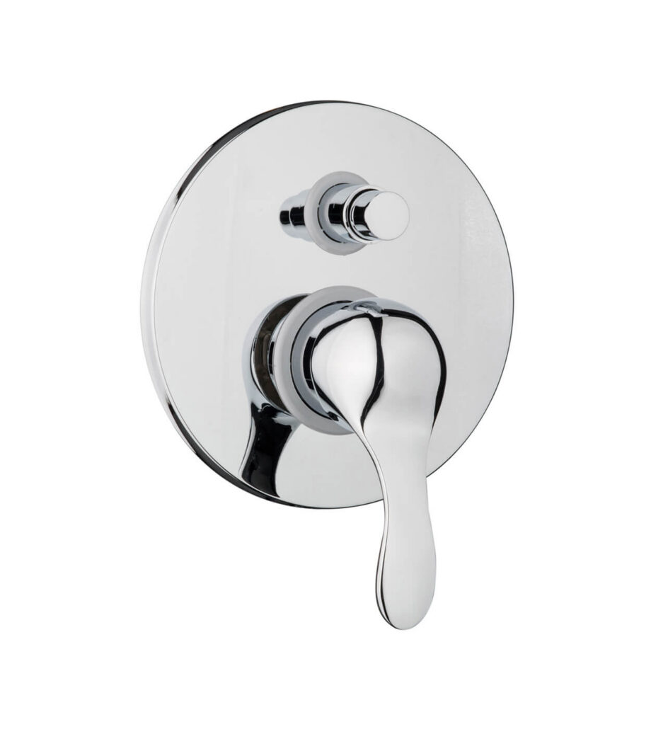 Concealed shower mixer Emmevi Melody 11019, 2 outlets, push-button, chrome Concealed shower mixer Emmevi Melody 11019, 2 outlets, push-button
