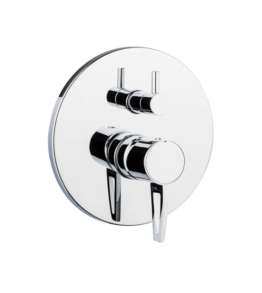 Concealed shower mixer Emmevi Minù 83029, 3 outlets, chrome, holed lever Concealed shower mixer Emmevi Minù 83029, 3 outlets – 2