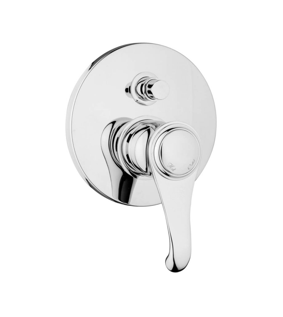 Concealed shower mixer Emmevi Tiffany 6019, 2 outlets, push-button, chrome Concealed shower mixer Emmevi Tiffany 6019, 2 outlets, push-button