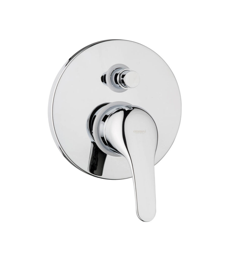 Concealed shower mixer Emmevi Winny 95019, 2 outlets, push-button, chrome Concealed shower mixer Emmevi Winny 95019, 2 outlets, push-button