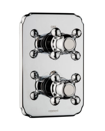 Concealed thermostatic shower mixer Emmevi Decò Classic 12329, 3 outlets