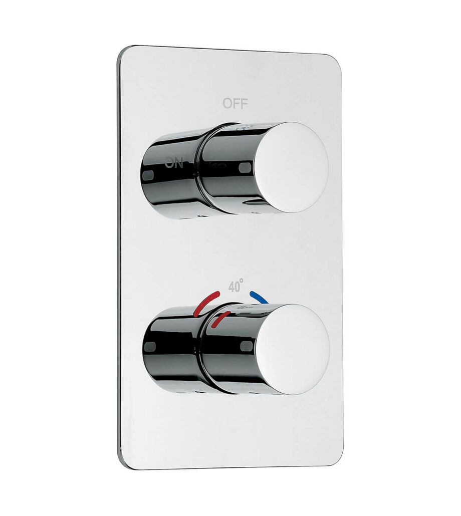 Concealed thermostatic shower mixer Emmevi Piper 45319, 2 outlets