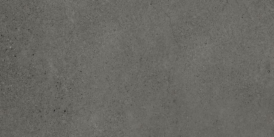 Concrete effect matt porcelain floor tile Tau Integra Graphite, 30x60 cm, 9 mm, graphite grey, R10, rectified