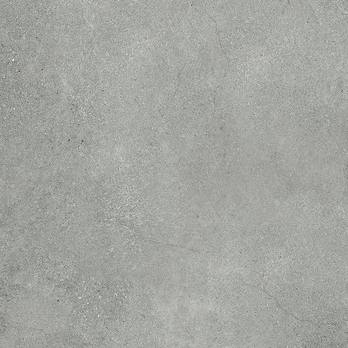 Concrete effect matt porcelain floor tile Tau Integra Gray, 60x60 cm, 9 mm, grey, R10, rectified