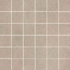 Concrete effect porcelain mosaic tile Tau Integra Greige 5x5, 30x30 cm, greige