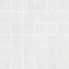 Concrete effect porcelain mosaic tile Tau Integra White 5×5, 30×30 cm, white Concrete effect porcelain mosaic tile Tau Integra White 5x5, 30x30 cm, white