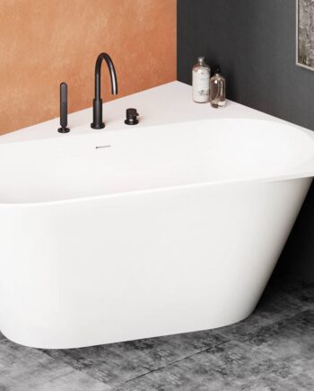 Corner Bath PAA DECO CORNER A 160x127 cm, left, Silkstone