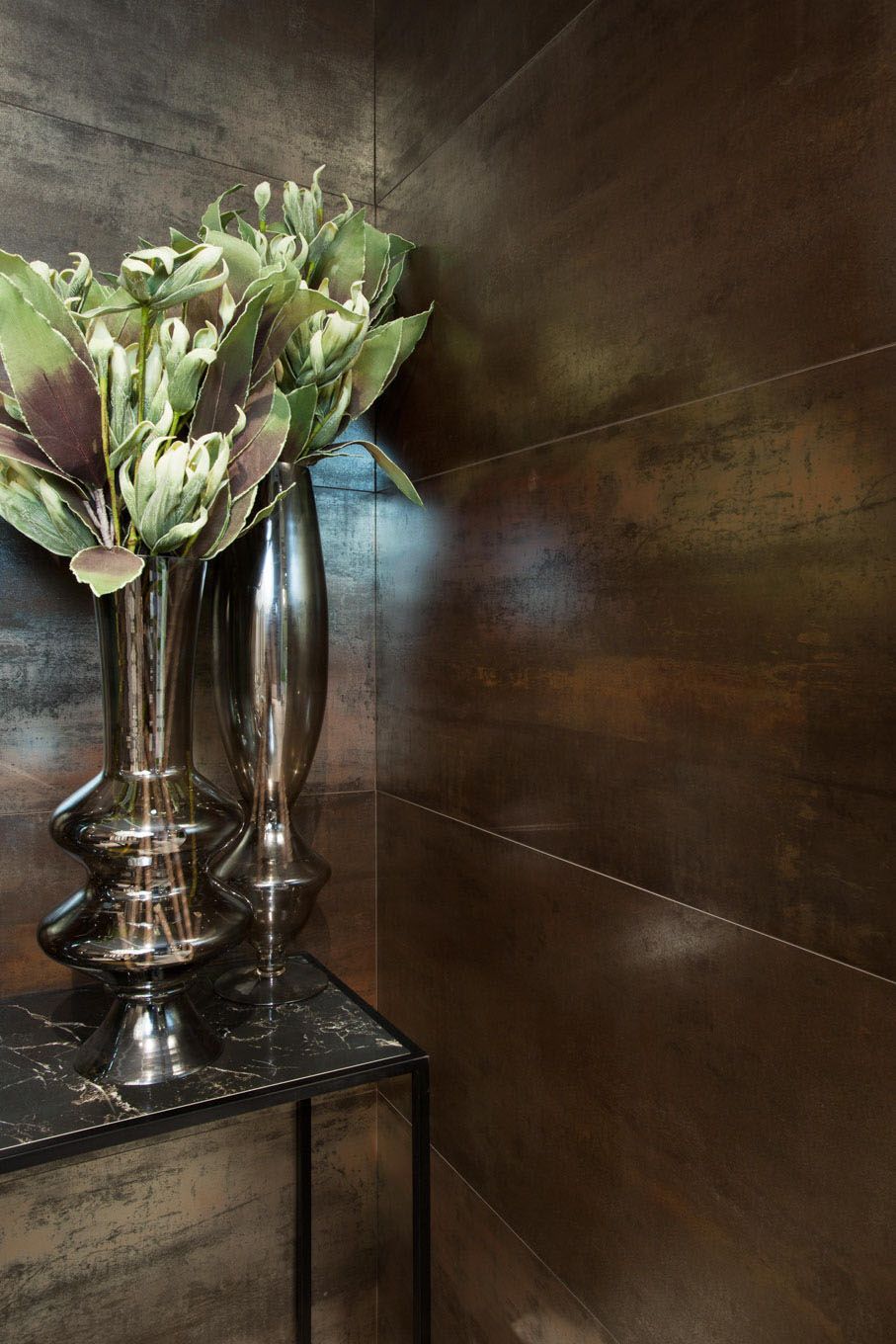 Corten steel-effect porcelain floor tile Tau Corten A, 30x60 cm, 10.5 mm, rust brown, rectified – 3