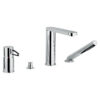 Deck-mounted bath mixer Emmevi Ade 78120, 4 holes, chrome, holed lever Deck-mounted bath mixer Emmevi Ade 78120, 4 holes – 2