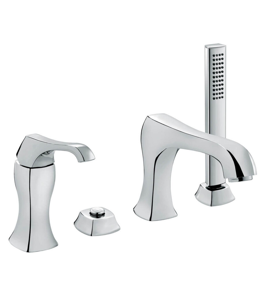 Deck-mounted bath mixer Emmevi Ares 76120, 4 holes