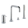 Deck-mounted bath mixer Emmevi Filobrass 85120, 4 holes