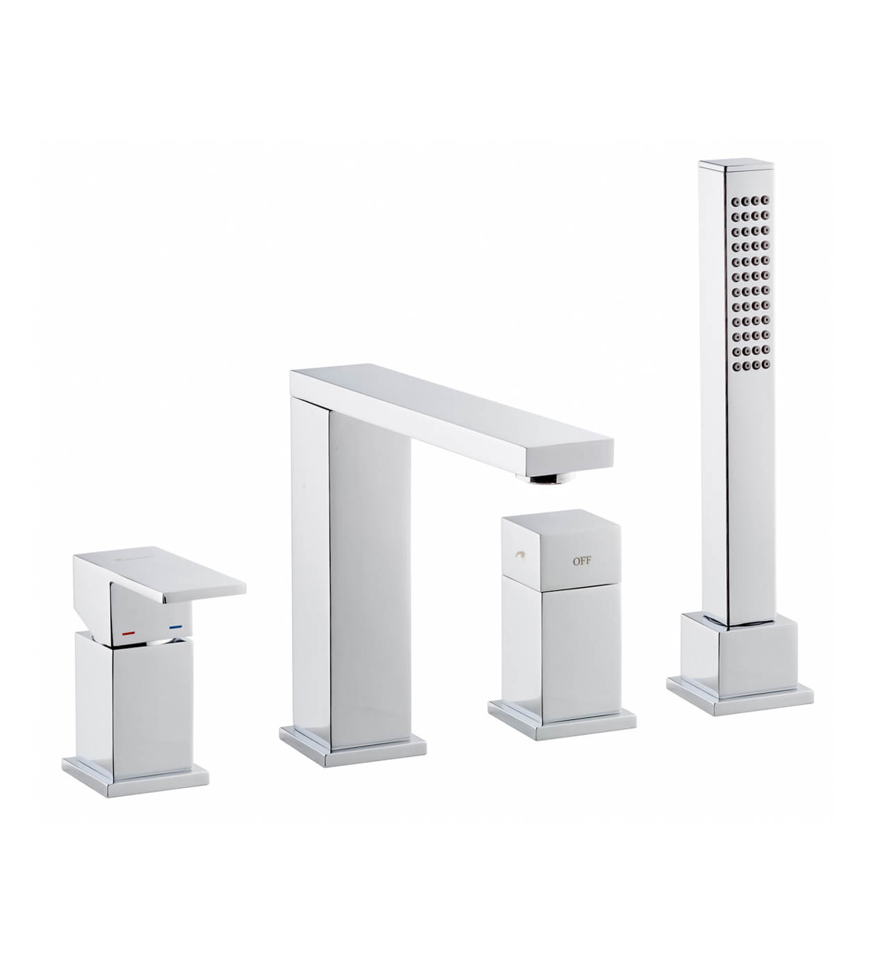 Deck-mounted bath mixer Emmevi Gea 26120, 4 holes – 2