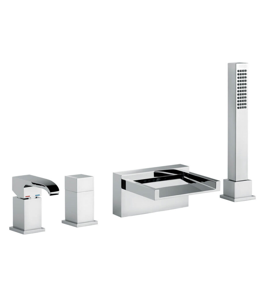 Deck-mounted bath mixer Emmevi Niagara 74120, 4 holes, chrome Deck-mounted bath mixer Emmevi Niagara 74120, 4 holes