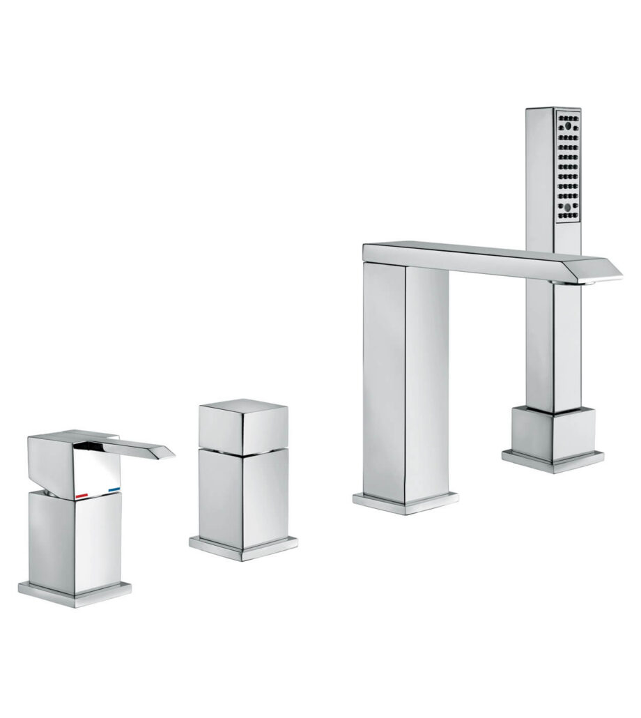 Deck-mounted bath mixer Emmevi Sicily 38120, 4 holes, chrome Deck-mounted bath mixer Emmevi Sicily 38120, 4 holes