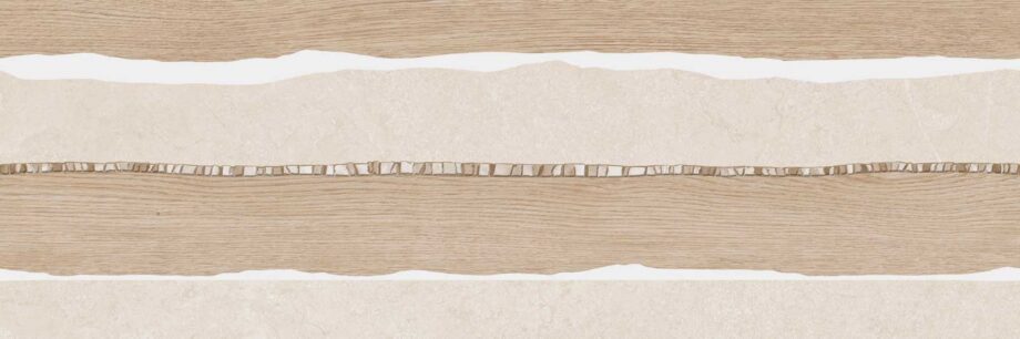 Decorative ceramic wall tile Tau Lithos Wall Brading Linen, 30×90 cm, linen beige Decorative ceramic wall tile Tau Lithos Wall Brading Linen, 30x90 cm, linen beige