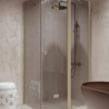 Shower enclosure Hietakari Forma 371, Sand frame, grey tinted glass Shower enclosure Hietakari Forma 371, Sand frame, grey tinted glass