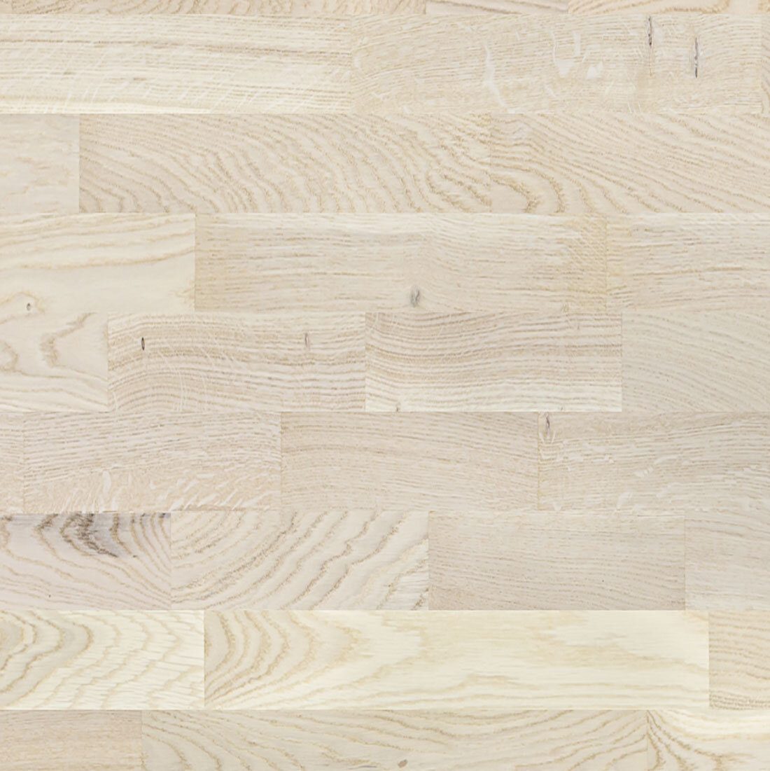 Engineered Oak Flooring 3-Strip Esta Promo White extra matt lacquered