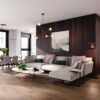 Engineered Walnut Flooring Esta City extra matt lacquered – close-up Engineered Walnut Flooring Esta City extra matt lacquered – 2