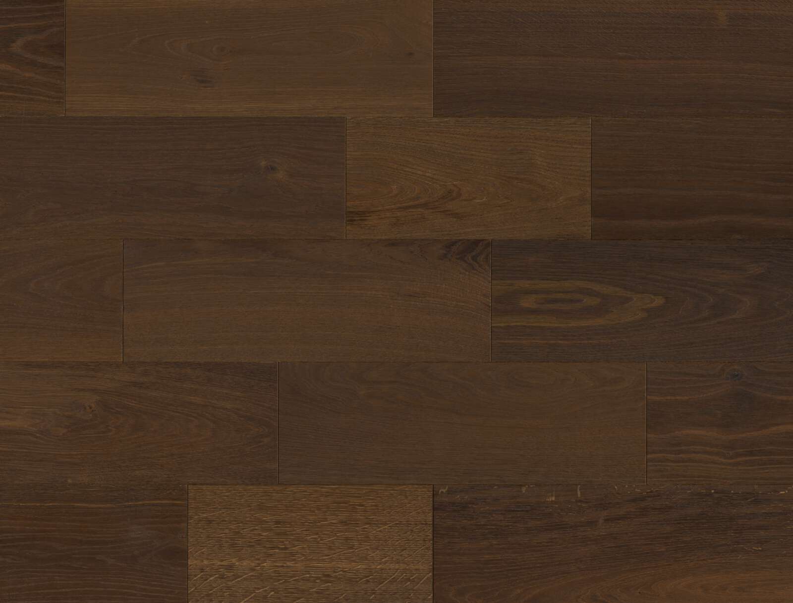 Engineered Wooden Flooring Bauwerk Formpark Mini 380 Smoked Oak 14 oiled