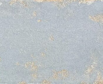 Glossy ceramic wall tile with worn edges Dune Antiga Azul, 6.9x24 cm, 9 mm, blue