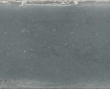 Handcrafted-look glossy ceramic wall tile Dune Atlantique Bleu, 6.9x24 cm, 9 mm, deep blue